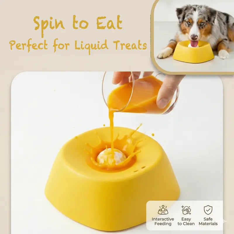 Dog Lick Bowl & Slow Feeder - Interactive Liquid Treat Dispenser, Anti-Spill Lick Tray