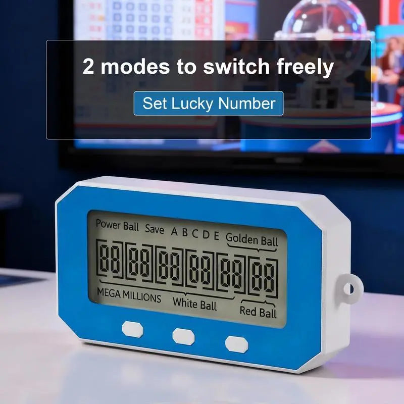 AI Lottery Number Picker Machine – Electric Lottery Ball Machine with Random Number Generator for Mega Millions