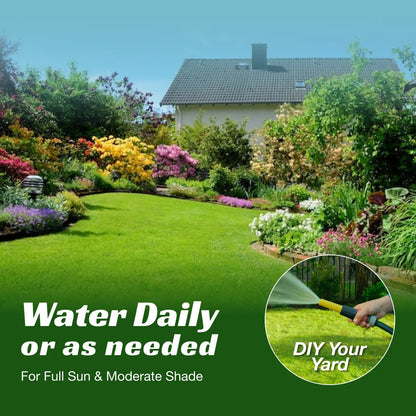 Premium Grass Seeds Sun & Shade - Hardy Lawn Seeds for Dense Green Turf