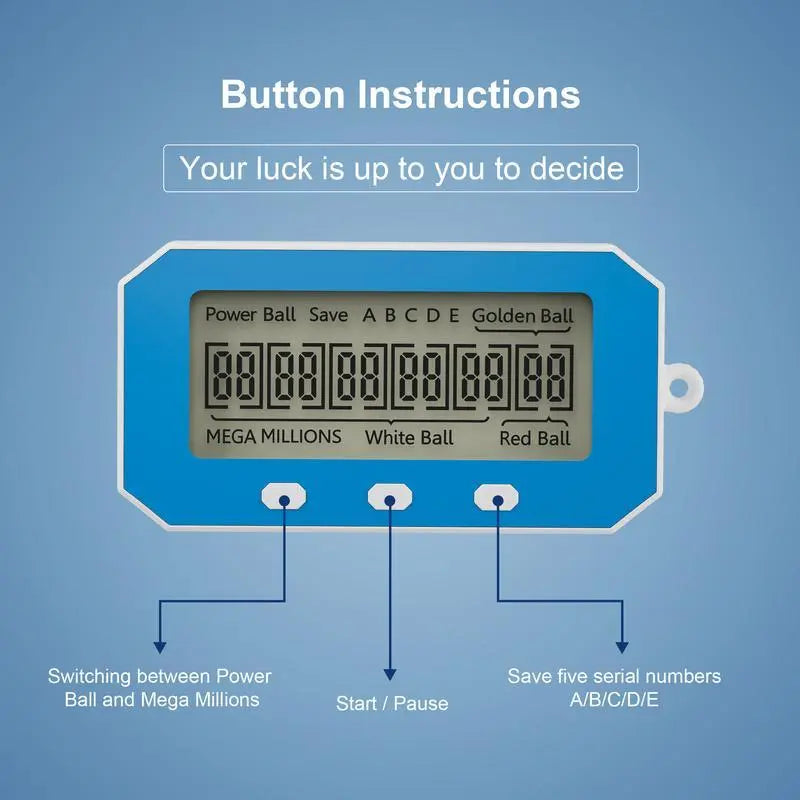 AI Lottery Number Picker Machine – Electric Lottery Ball Machine with Random Number Generator for Mega Millions