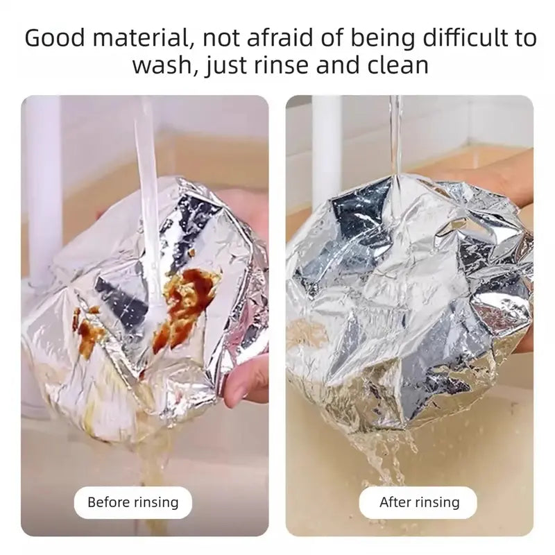 Home dining table & food container aluminum foil heat-retaining cover
