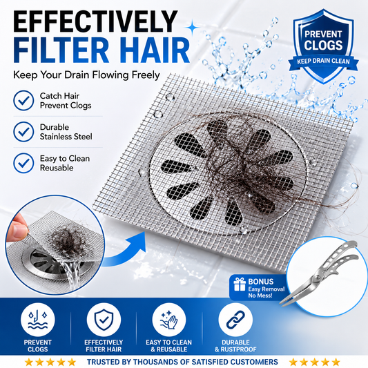 Counts Floor Drain Filter Screen, Portable Drain Strainer Cover for Hair Stopper