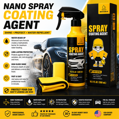 Water Beads Up Spray – Repel Water, Mirror Shine
