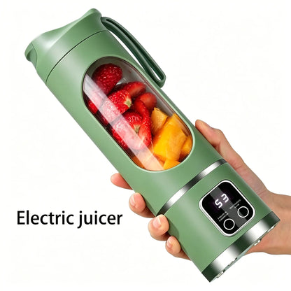 Portable 15.22 Oz USB Rechargeable Personal Blender with LED Display