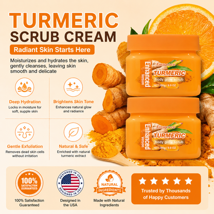 Turmeric Nourishing Scrub 280g - Infused with natural turmeric