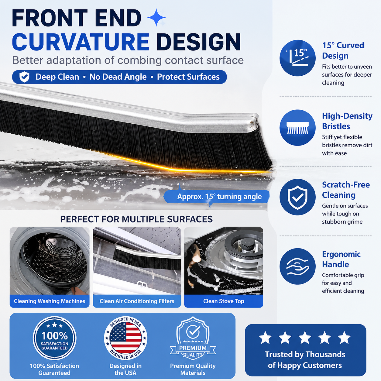 Multi-5 Pcs Crevice Cleaning brush multi-purpose
