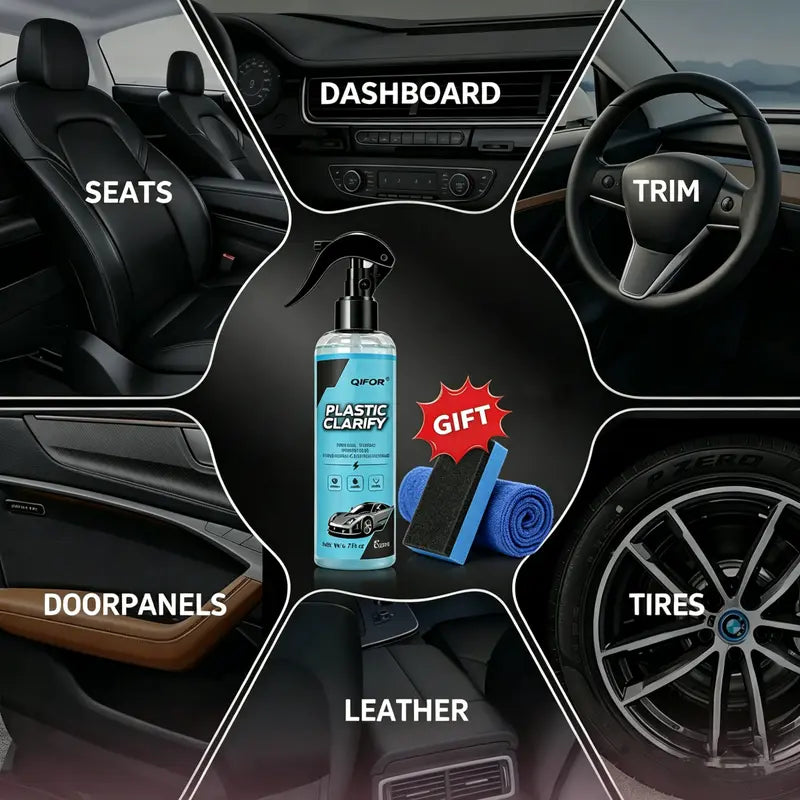 Car Plastic Restorer, Quick Polish for Color Restoration
