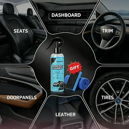 Car Plastic Restorer, Quick Polish for Color Restoration