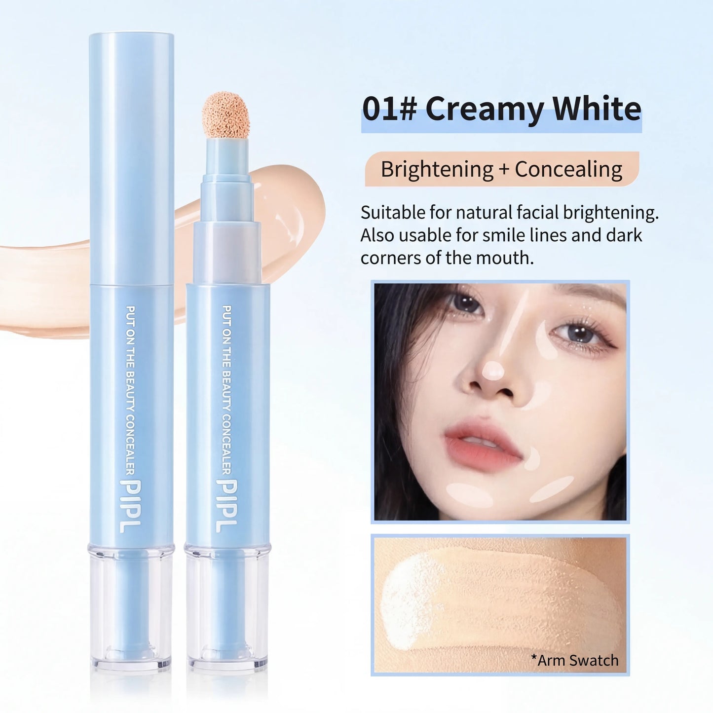 Dual-effect Concealer & Foundation Eye Concealer - 24-hour