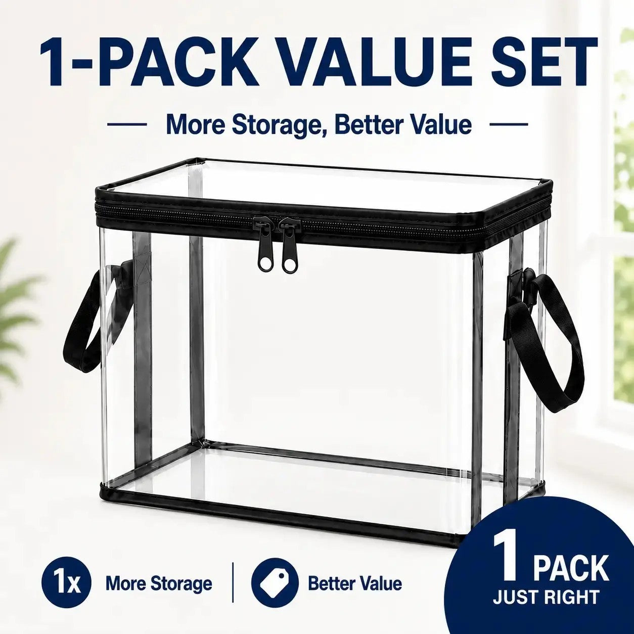 Large Clear Thick Plastic Storage Box