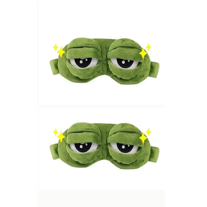 Frog Sleep Mask — A stylish, shimmering sleep mask