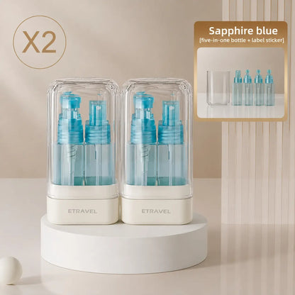4-in-1 Travel Dispenser Bottle for Toiletries Portable