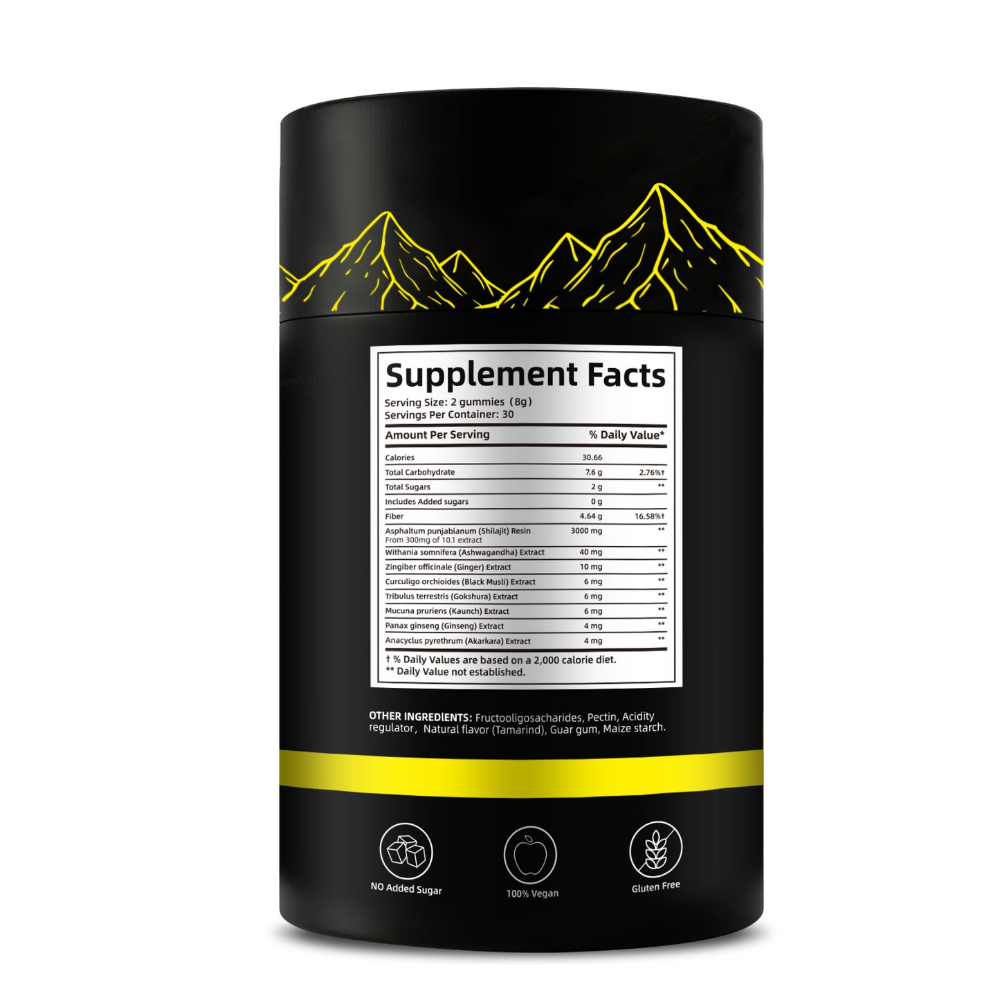 100% Pure Himalayan Shilajit Gummies 60 Gummy