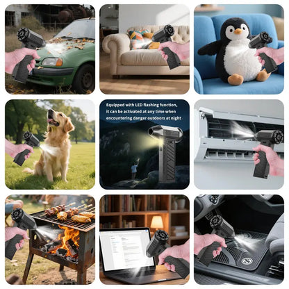 Electric Air Compressor Dust Blower, Portable Air Blaster for Car, Computer
