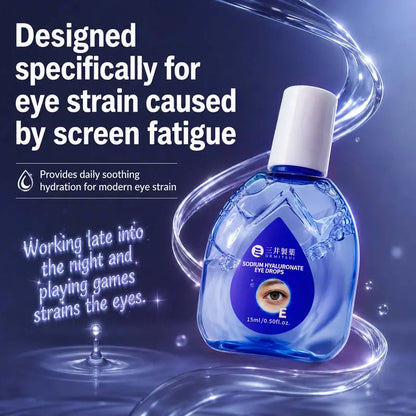 Sodium Hyaluronate Eye Drops - Instant Relief for Dry Eyes, Soothing Hydration