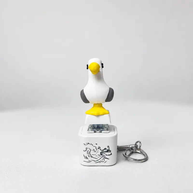 Seagull MINE! Button Keychain-Real Sound & LED Light