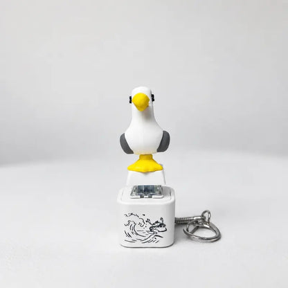 Seagull MINE! Button Keychain-Real Sound & LED Light