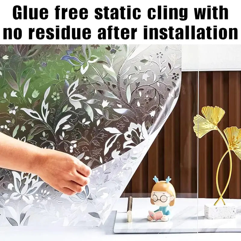 Window Privacy Film, Static Cling Removable Window Tint