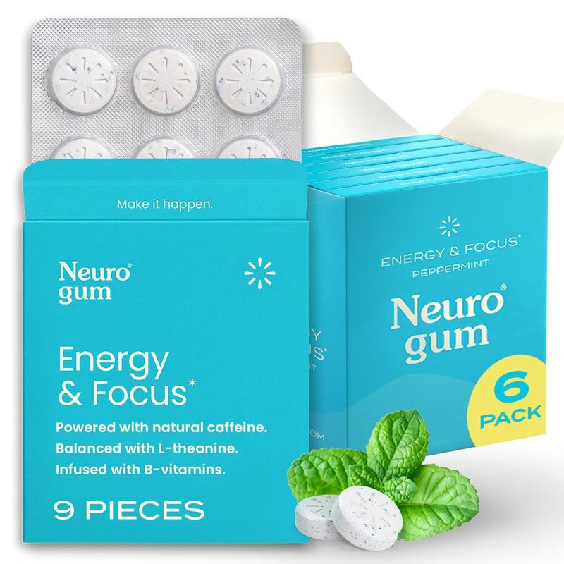 Neuro Energy Caffeine Nootropics for Energy & Focus - Sugar-Free with L-theanine, Caffeine,Vitamin B12 & Vitamin B6