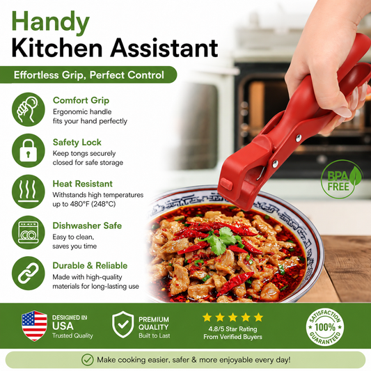 2 Counts Hot Plate Gripper, Multi-Purpose Anti-Scald