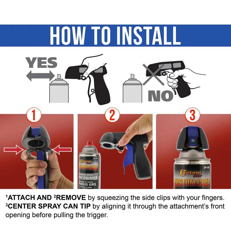 Spray Can Trigger Handle with Full Hand Grip, Convert Spray Cans to Paint Sprayer