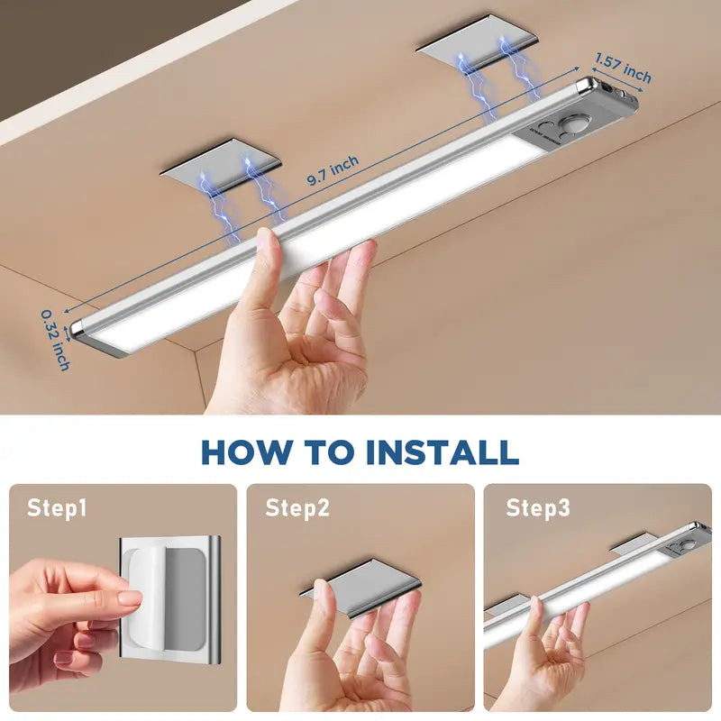 SHINE PAL Under Cabinet Lights,Motion Sensor Night Light Indoor