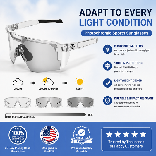 Photochromic Polarized Safety glasses