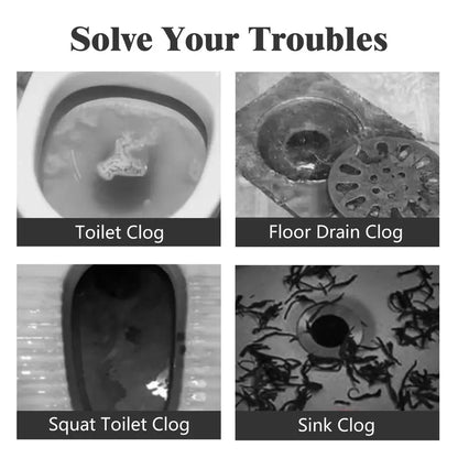 1 Count sewer cleaning tools, drain clog remover