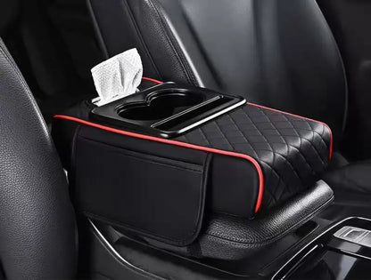 Elite-Car Center Console Armrest Pad, Multifunctional 4 in 1 Pad for Car Armrest Box
