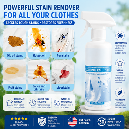 Clothing emulsifier，Non-Ionic Laundry Pre-Treatment for Vintage Clothes