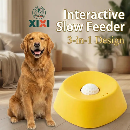 Dog Lick Bowl & Slow Feeder - Interactive Liquid Treat Dispenser, Anti-Spill Lick Tray
