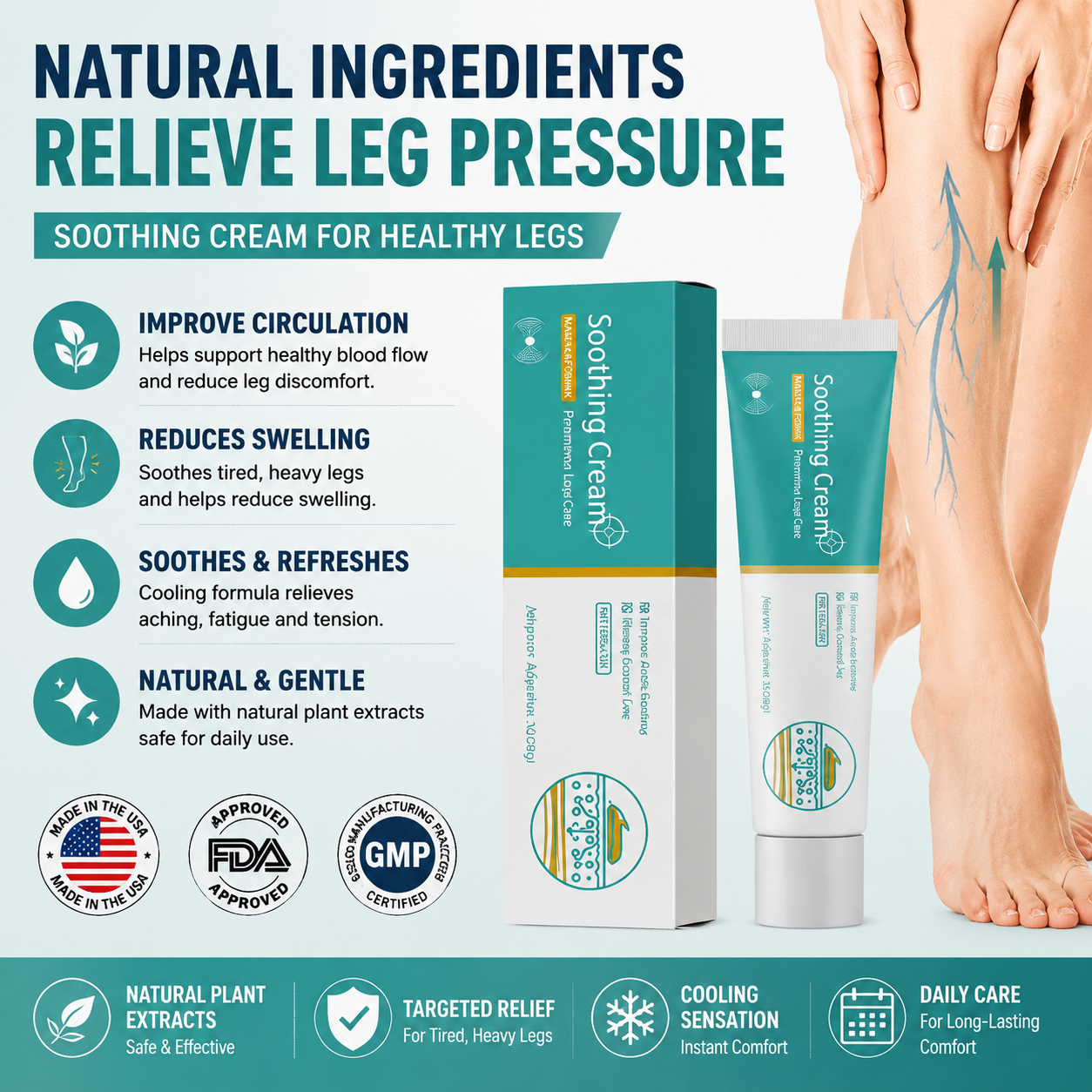 LANISKA Soothing Cream – Botanical Leg Vein Comfort Care