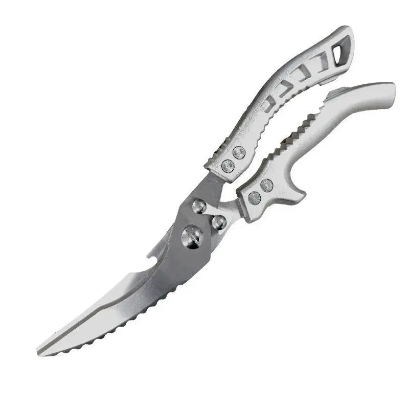 Professional Heavy-Duty Kitchen Shears with Slip Handle & Safety Lock