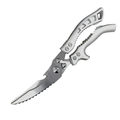 Professional Heavy-Duty Kitchen Shears with Slip Handle & Safety Lock