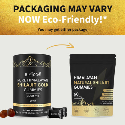 100% Pure Himalayan Shilajit Gummies 60 Gummy