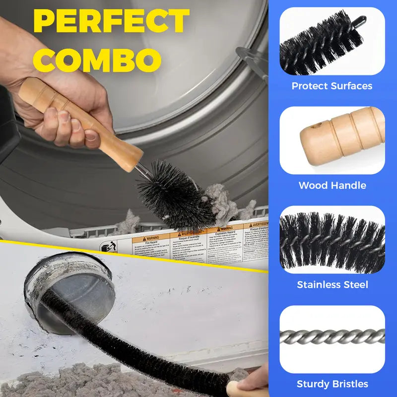 Dryer Vent Cleaner Kit 2 Pieces Vacuum Hose Attachment