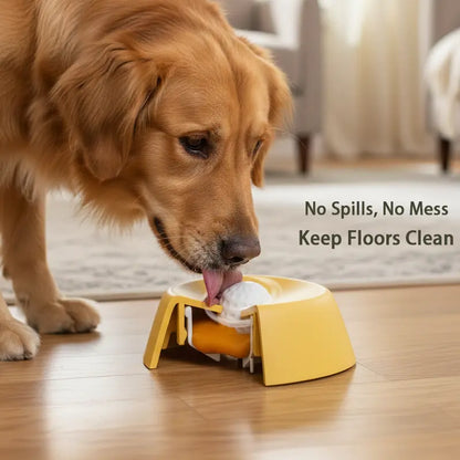 Dog Lick Bowl & Slow Feeder - Interactive Liquid Treat Dispenser, Anti-Spill Lick Tray