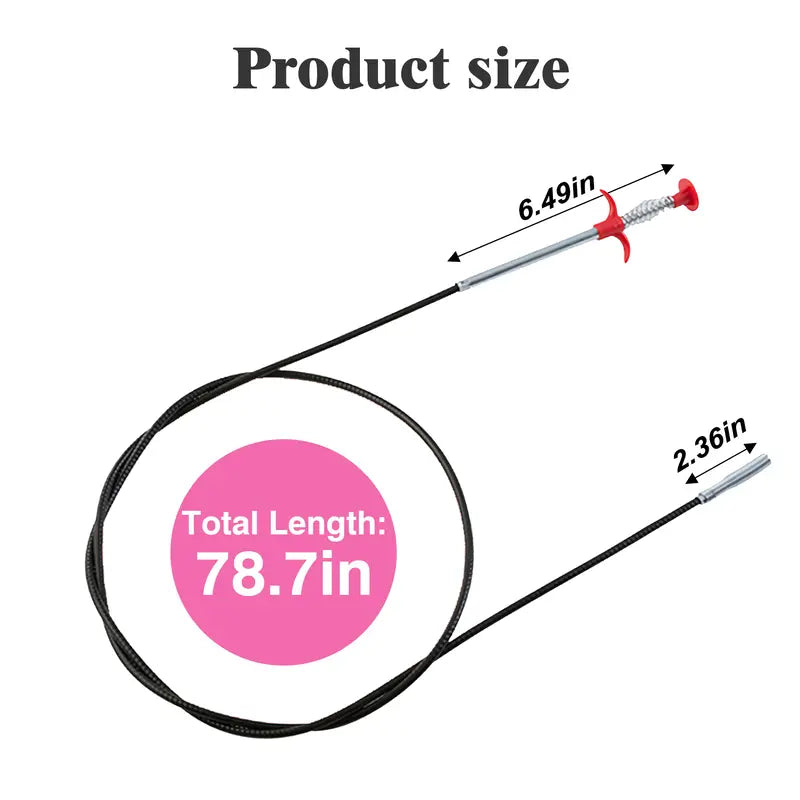 1 Count sewer cleaning tools, drain clog remover