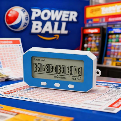 AI Lottery Number Picker Machine – Electric Lottery Ball Machine with Random Number Generator for Mega Millions